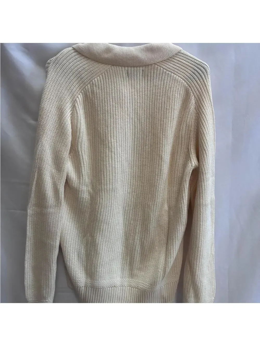 Joe's Jeans Ivory Ruben Polo Sweater Men’s Size M